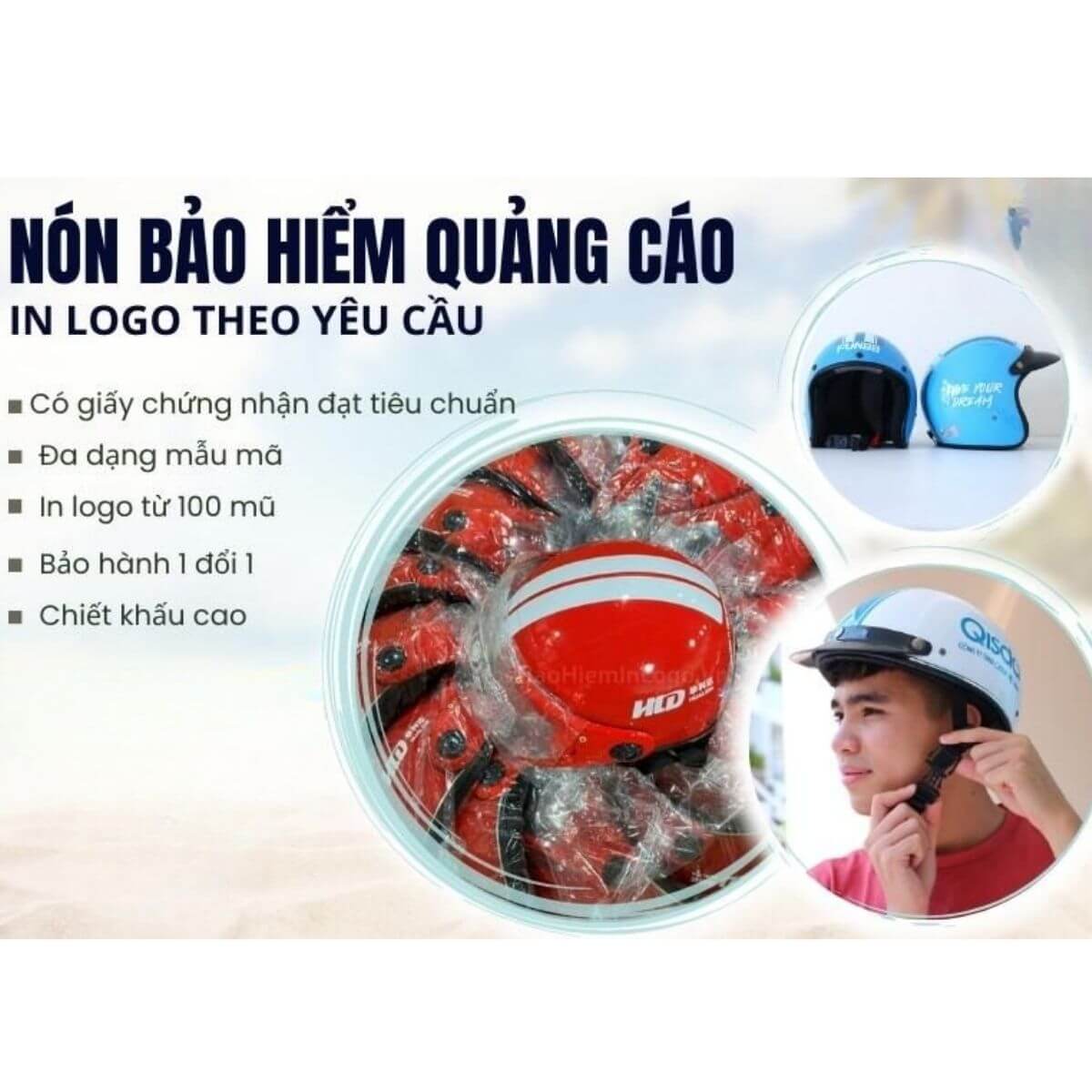 Mũ bảo hiểm quà tặng