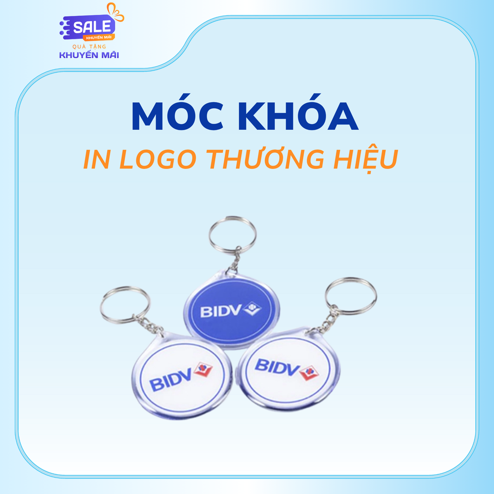 Móc khóa in logo thương hiệu - Nhỏ gọn, mang thương hiệu đi khắp mọi nơi
