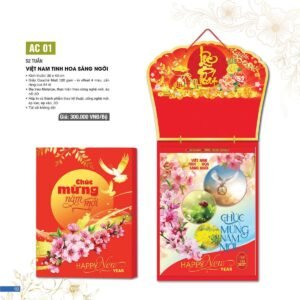 Lịch 52 Tuần 2027 AC Mẫu AC01 - Việt Nam Tinh Hoa Sáng Ngời (18  x  193 cm) Quà Tặng Khuyến Mại Kích Cầu Cuối Năm in logo doanh nghiệp quà tặng Tết tại Quà Tặng Khuyến Mại KM