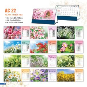 Lịch Bloc 2027 AC Mẫu AC22 - Hà Nội (25 x 16 cm) Quà Tặng Khuyến Mại Kích Cầu Cuối Năm in logo doanh nghiệp quà tặng Tết tại Quà Tặng Khuyến Mại KM