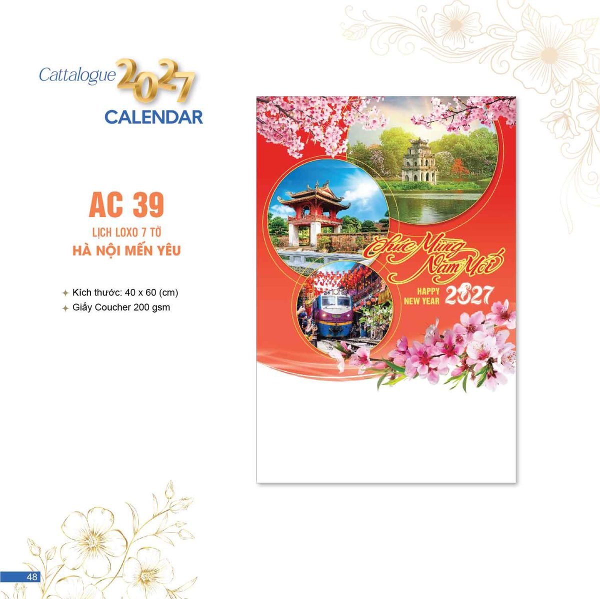 Lịch Bloc 2027 AC Mẫu AC39 (40 x 60 cm) Quà Tặng Khuyến Mại Kích Cầu Cuối Năm Lịch Bloc 2027 AC Mẫu AC39 (40 x 60 cm) Quà Tặng Khuyến Mại Kích Cầu Cuối Năm in logo doanh nghiệp quà tặng Tết tại Quà Tặng Khuyến Mại KM