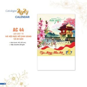 Lịch Bloc 2027 AC Mẫu AC44 (40 x 60 cm) Quà Tặng Khuyến Mại Kích Cầu Cuối Năm in logo doanh nghiệp quà tặng Tết tại Quà Tặng Khuyến Mại KM