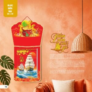 Lịch Bloc Siêu Đại 2027 AH Mẫu AH07 - An Khang Thịnh Vượng (20 x 30cm) Quà Tặng Khuyến Mại Kích Cầu Cuối Năm in logo doanh nghiệp quà tặng Tết tại Quà Tặng Khuyến Mại KM