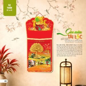 Lịch 52 Tuần 2027 AH Mẫu AH27 (31 x 41 cm) Quà Tặng Khuyến Mại Kích Cầu Cuối Năm in logo doanh nghiệp quà tặng Tết tại Quà Tặng Khuyến Mại KM