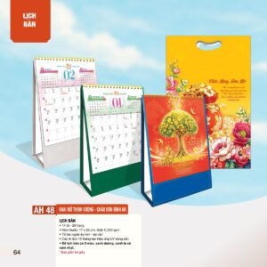 Lịch Để Bàn 2027 AH Mẫu AH48 (11  x  18 cm) Quà Tặng Khuyến Mại Kích Cầu Cuối Năm in logo doanh nghiệp quà tặng Tết tại Quà Tặng Khuyến Mại KM