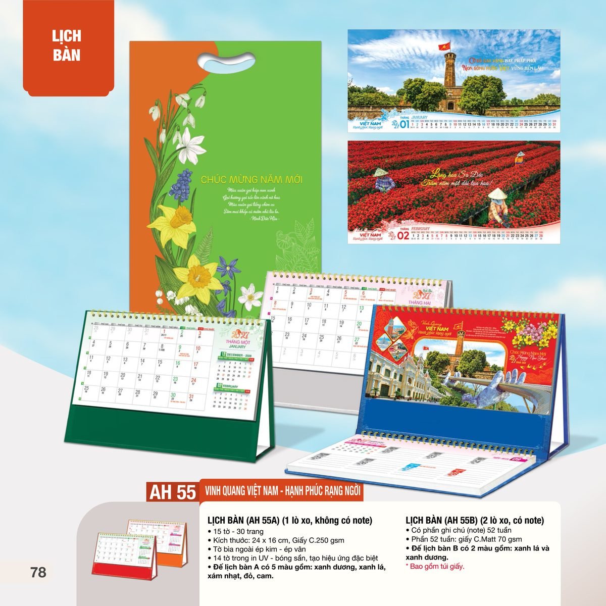 Lịch Bàn Chữ M (Có Note 52 Tuần) 2027 AH Mẫu AH55 (24 x 16cm) Quà Tặng Khuyến Mại Kích Cầu Cuối Năm Lịch Bàn Chữ M (Có Note 52 Tuần) 2027 AH Mẫu AH55 (24 x 16cm) Quà Tặng Khuyến Mại Kích Cầu Cuối Năm in logo doanh nghiệp quà tặng Tết tại Quà Tặng Khuyến Mại KM