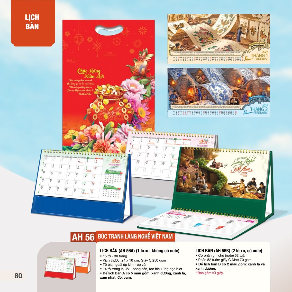 Lịch Bàn Chữ M (Có Note 52 Tuần) 2027 AH Mẫu AH56 (24 x 16cm) Quà Tặng Khuyến Mại Kích Cầu Cuối Năm Lịch Bàn Chữ M (Có Note 52 Tuần) 2027 AH Mẫu AH56 (24 x 16cm) Quà Tặng Khuyến Mại Kích Cầu Cuối Năm in logo doanh nghiệp quà tặng Tết tại Quà Tặng Khuyến Mại KM