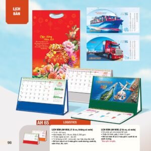 Lịch Bàn Chữ M (Có Note 52 Tuần) 2027 AH Mẫu AH65 (24 x 16cm) Quà Tặng Khuyến Mại Kích Cầu Cuối Năm in logo doanh nghiệp quà tặng Tết tại Quà Tặng Khuyến Mại KM