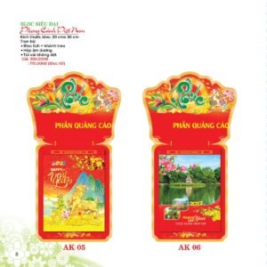 Lịch Bloc Siêu Đại 2027 AK Mẫu AK05 (20 x 30 cm) Quà Tặng Khuyến Mại Kích Cầu Cuối Năm in logo doanh nghiệp quà tặng Tết tại Quà Tặng Khuyến Mại KM