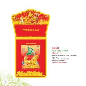 Lịch Bloc Đại Đặc Biệt 2027 AK Mẫu AK07 (29 x 41 cm) Quà Tặng Khuyến Mại Kích Cầu Cuối Năm in logo doanh nghiệp quà tặng Tết tại Quà Tặng Khuyến Mại KM