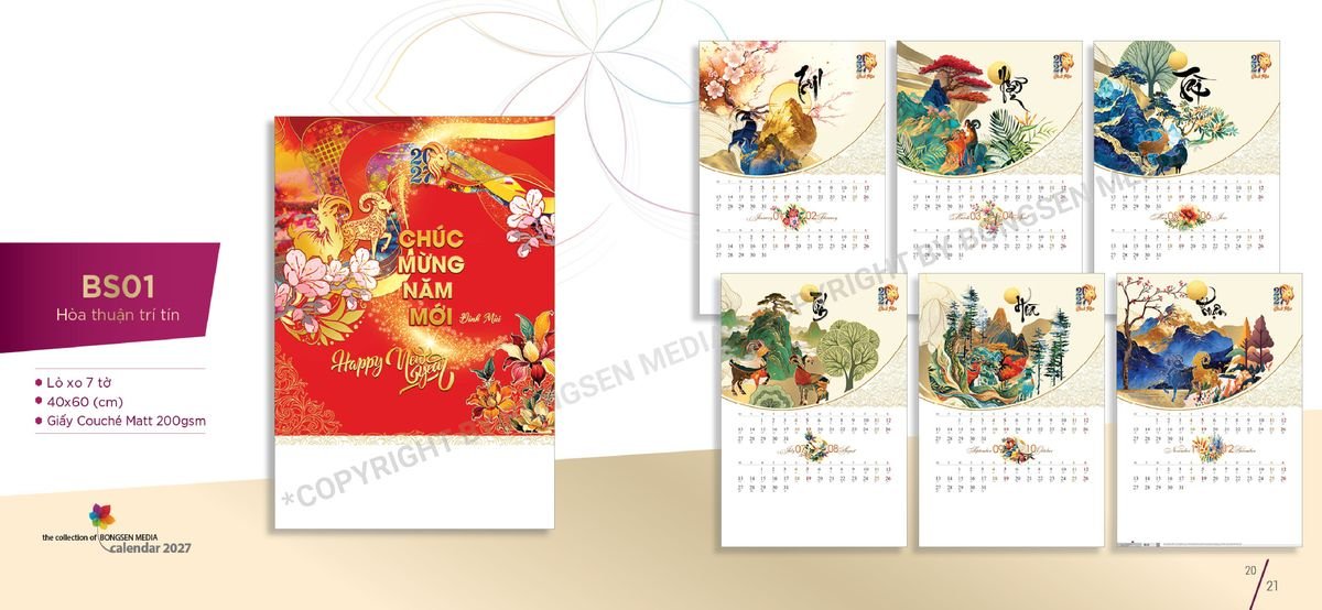 Lịch Bloc Siêu Cực Đại 2027 BS11 Quà Tặng Khuyến Mại Kích Cầu Cuối Năm
