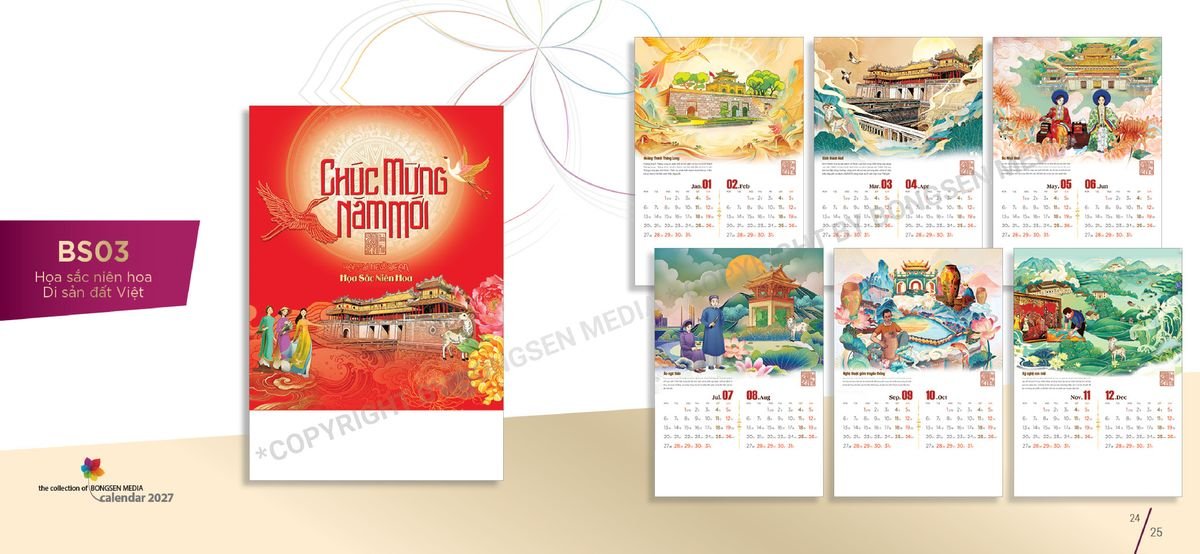 Lịch Bloc Siêu Cực Đại 2027 BS13 Quà Tặng Khuyến Mại Kích Cầu Cuối Năm