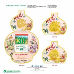 Lịch Bìa Treo 2027 HBT Mẫu HBT106 (13 x 19cm) Quà Tặng Khuyến Mại Kích Cầu Cuối Năm in logo doanh nghiệp quà tặng Tết tại Quà Tặng Khuyến Mại KM
