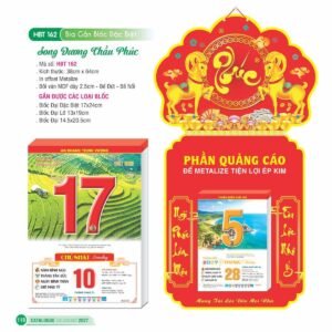 Lịch Bloc Siêu Đại 2027 HBT Mẫu HBT162 (17 x 24cm) Quà Tặng Khuyến Mại Kích Cầu Cuối Năm in logo doanh nghiệp quà tặng Tết tại Quà Tặng Khuyến Mại KM