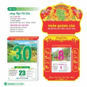 Lịch Bloc Đại Đặc Biệt 2027 HBT Mẫu HBT164 - Lộc Xuân (17 x 24cm) Quà Tặng Khuyến Mại Kích Cầu Cuối Năm in logo doanh nghiệp quà tặng Tết tại Quà Tặng Khuyến Mại KM