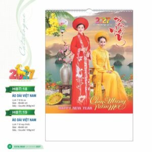 Lịch Bloc 2027 HBT Mẫu HBT18 (29 x 41 cm) Quà Tặng Khuyến Mại Kích Cầu Cuối Năm in logo doanh nghiệp quà tặng Tết tại Quà Tặng Khuyến Mại KM