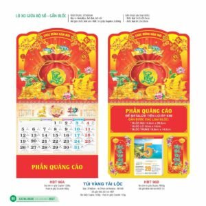 Lịch Treo Tường Lò Xo 2027 HBT Mẫu HBT97A (20  x  21 cm) Quà Tặng Khuyến Mại Kích Cầu Cuối Năm in logo doanh nghiệp quà tặng Tết tại Quà Tặng Khuyến Mại KM
