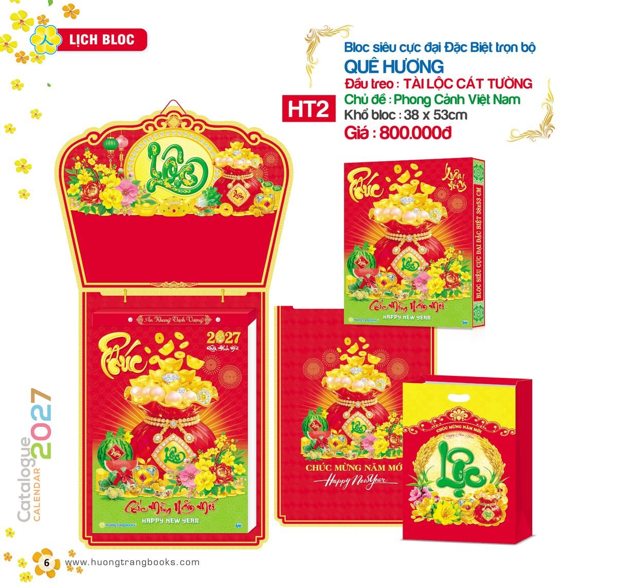 Lịch Bloc Siêu Cực Đại 2027 HT Mẫu HT2 - Tài Lộc Cát Tường (38 x 53cm) Quà Tặng Khuyến Mại Kích Cầu Cuối Năm Lịch Bloc Siêu Cực Đại 2027 HT Mẫu HT2 - Tài Lộc Cát Tường (38 x 53cm) Quà Tặng Khuyến Mại Kích Cầu Cuối Năm in logo doanh nghiệp quà tặng Tết tại Quà Tặng Khuyến Mại KM