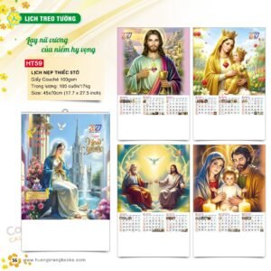 Lịch Treo Tường Nẹp Thiếc 2027 HT Mẫu HT59 (45 x 70cm) Quà Tặng Khuyến Mại Kích Cầu Cuối Năm in logo doanh nghiệp quà tặng Tết tại Quà Tặng Khuyến Mại KM