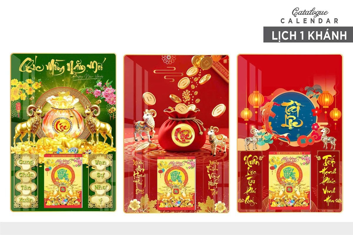 Lịch Gỗ Lamina Cao Cấp 40x60cm 2027 LM406_027 - Quà Tặng Khuyến Mại