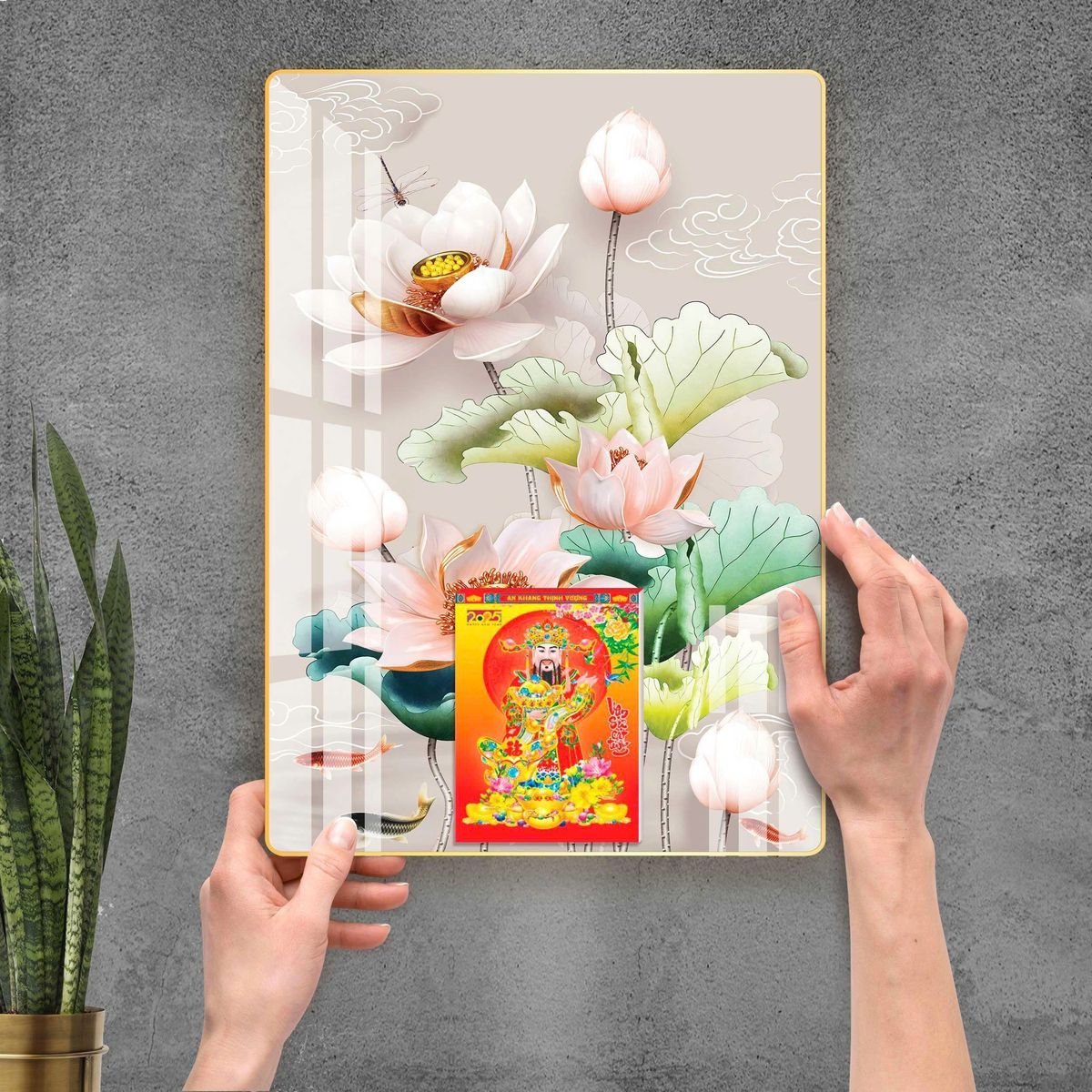 Lịch Gỗ Lamina Cao Cấp 40x60cm 2027 LM406_092 - Quà Tặng Khuyến Mại