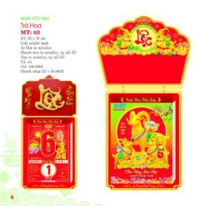 Lịch Bloc Cực Đại 2027 MT Mẫu MT03 (25 x 35cm) Quà Tặng Khuyến Mại Kích Cầu Cuối Năm in logo doanh nghiệp quà tặng Tết tại Quà Tặng Khuyến Mại KM