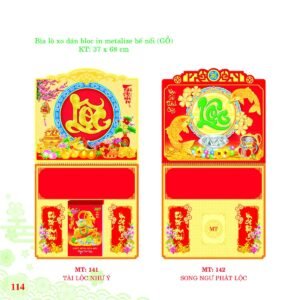 Bìa Lò Xo Dán Bloc 2027 MT Mẫu MT142 (37 x 68cm) Quà Tặng Khuyến Mại Kích Cầu Cuối Năm in logo doanh nghiệp quà tặng Tết tại Quà Tặng Khuyến Mại KM