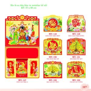 Bìa Lò Xo Dán Bloc 2027 MT Mẫu MT153 (37 x 68cm) Quà Tặng Khuyến Mại Kích Cầu Cuối Năm in logo doanh nghiệp quà tặng Tết tại Quà Tặng Khuyến Mại KM
