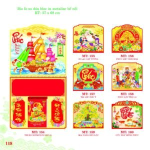 Bìa Lò Xo Dán Bloc 2027 MT Mẫu MT154 (37 x 68cm) Quà Tặng Khuyến Mại Kích Cầu Cuối Năm in logo doanh nghiệp quà tặng Tết tại Quà Tặng Khuyến Mại KM