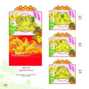 Lịch Treo Tường Lò Xo 2027 MT Mẫu MT173 (37 x 68cm) Quà Tặng Khuyến Mại Kích Cầu Cuối Năm in logo doanh nghiệp quà tặng Tết tại Quà Tặng Khuyến Mại KM