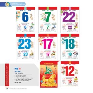 Lịch Bloc 2027 NB Mẫu NB10 (29 x 41 cm) Quà Tặng Khuyến Mại Kích Cầu Cuối Năm in logo doanh nghiệp quà tặng Tết tại Quà Tặng Khuyến Mại KM