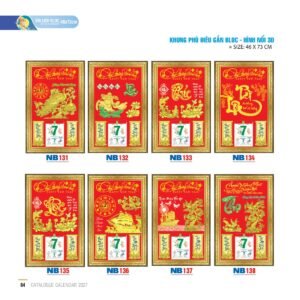Lịch Bloc 2027 NB Mẫu NB133 (46 x 73cm) Quà Tặng Khuyến Mại Kích Cầu Cuối Năm in logo doanh nghiệp quà tặng Tết tại Quà Tặng Khuyến Mại KM