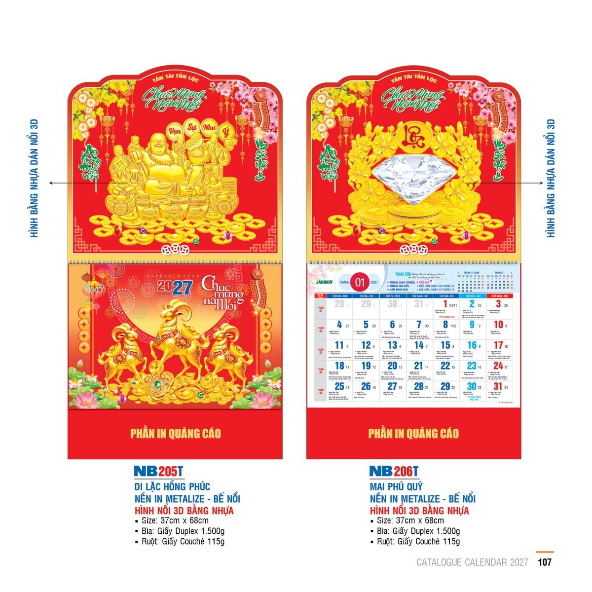 Lịch Bìa Treo 2027 NB Mẫu NB206T (29 x 41 cm) Quà Tặng Khuyến Mại Kích Cầu Cuối Năm Lịch Bìa Treo 2027 NB Mẫu NB206T (29 x 41 cm) Quà Tặng Khuyến Mại Kích Cầu Cuối Năm in logo doanh nghiệp quà tặng Tết tại Quà Tặng Khuyến Mại KM