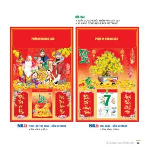 Lịch Bloc 2027 NB Mẫu NB24 (29 x 41 cm) Quà Tặng Khuyến Mại Kích Cầu Cuối Năm in logo doanh nghiệp quà tặng Tết tại Quà Tặng Khuyến Mại KM