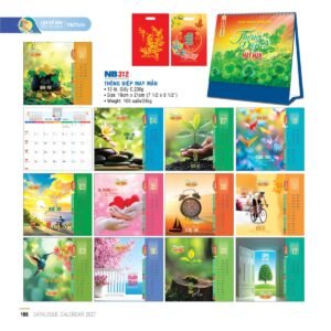 Lịch Bloc 2027 NB Mẫu NB312 (19 x 21cm) Quà Tặng Khuyến Mại Kích Cầu Cuối Năm in logo doanh nghiệp quà tặng Tết tại Quà Tặng Khuyến Mại KM