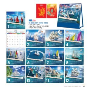 Lịch Bloc 2027 NB Mẫu NB314 (31 x 202 cm) Quà Tặng Khuyến Mại Kích Cầu Cuối Năm in logo doanh nghiệp quà tặng Tết tại Quà Tặng Khuyến Mại KM