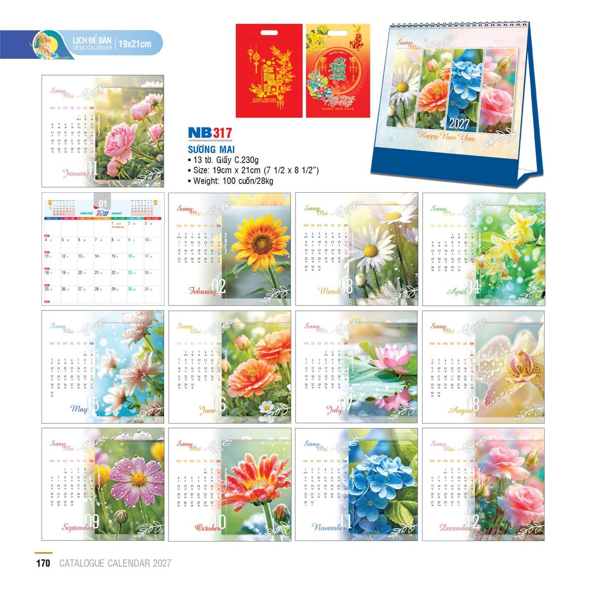 Lịch Bloc 2027 NB Mẫu NB317 (13 x 10 cm) Quà Tặng Khuyến Mại Kích Cầu Cuối Năm Lịch Bloc 2027 NB Mẫu NB317 (13 x 10 cm) Quà Tặng Khuyến Mại Kích Cầu Cuối Năm in logo doanh nghiệp quà tặng Tết tại Quà Tặng Khuyến Mại KM