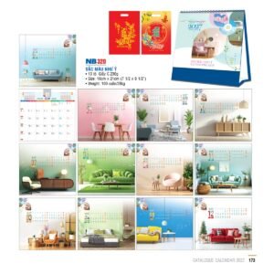 Lịch Bloc 2027 NB Mẫu NB320 (31 x 23 cm) Quà Tặng Khuyến Mại Kích Cầu Cuối Năm in logo doanh nghiệp quà tặng Tết tại Quà Tặng Khuyến Mại KM
