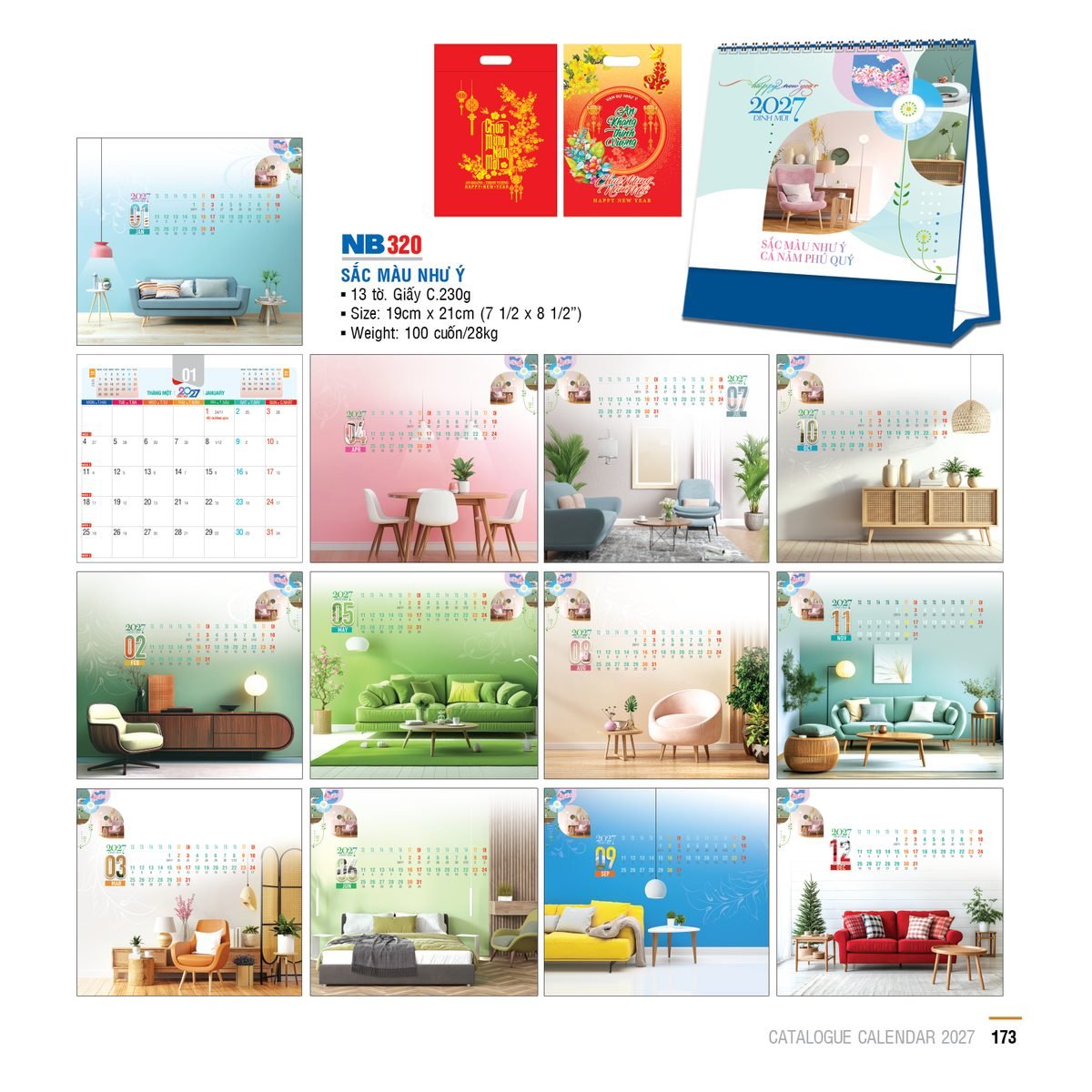 Lịch Bloc 2027 NB Mẫu NB320 (31 x 23 cm) Quà Tặng Khuyến Mại Kích Cầu Cuối Năm Lịch Bloc 2027 NB Mẫu NB320 (31 x 23 cm) Quà Tặng Khuyến Mại Kích Cầu Cuối Năm in logo doanh nghiệp quà tặng Tết tại Quà Tặng Khuyến Mại KM