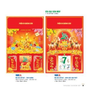 Lịch Bìa Treo 2027 NB Mẫu NB35 (29 x 41 cm) Quà Tặng Khuyến Mại Kích Cầu Cuối Năm in logo doanh nghiệp quà tặng Tết tại Quà Tặng Khuyến Mại KM
