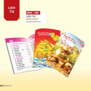 Lịch Bloc 2027 NHA Mẫu NHA106 (29 x 41 cm) Quà Tặng Khuyến Mại Kích Cầu Cuối Năm in logo doanh nghiệp quà tặng Tết tại Quà Tặng Khuyến Mại KM