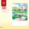 Lịch Treo Tường Lò Xo 2027 NHA Mẫu NHA80 (40 x 60cm) Quà Tặng Khuyến Mại Kích Cầu Cuối Năm in logo doanh nghiệp quà tặng Tết tại Quà Tặng Khuyến Mại KM