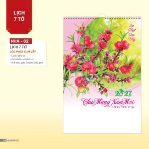 Lịch Bloc 2027 NHA Mẫu NHA82 (29 x 41 cm) Quà Tặng Khuyến Mại Kích Cầu Cuối Năm in logo doanh nghiệp quà tặng Tết tại Quà Tặng Khuyến Mại KM