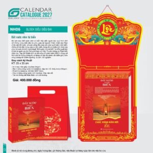 Lịch Bloc Siêu Đại 2027 NH Mẫu NH06 (25 x 35cm) Quà Tặng Khuyến Mại Kích Cầu Cuối Năm in logo doanh nghiệp quà tặng Tết tại Quà Tặng Khuyến Mại KM