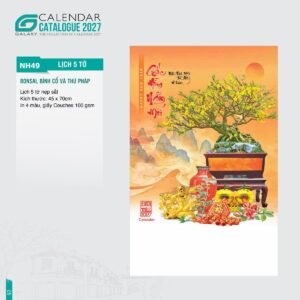 Lịch Bloc 2027 NH Mẫu NH49 (45 x 70cm) Quà Tặng Khuyến Mại Kích Cầu Cuối Năm in logo doanh nghiệp quà tặng Tết tại Quà Tặng Khuyến Mại KM