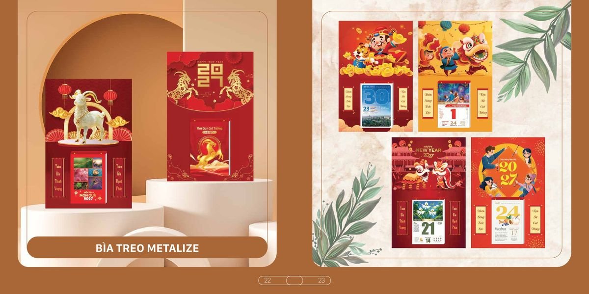 Lịch Bloc Cao Cấp SH 2027 SH06 Quà Tặng Khuyến Mại Kích Cầu Cuối Năm