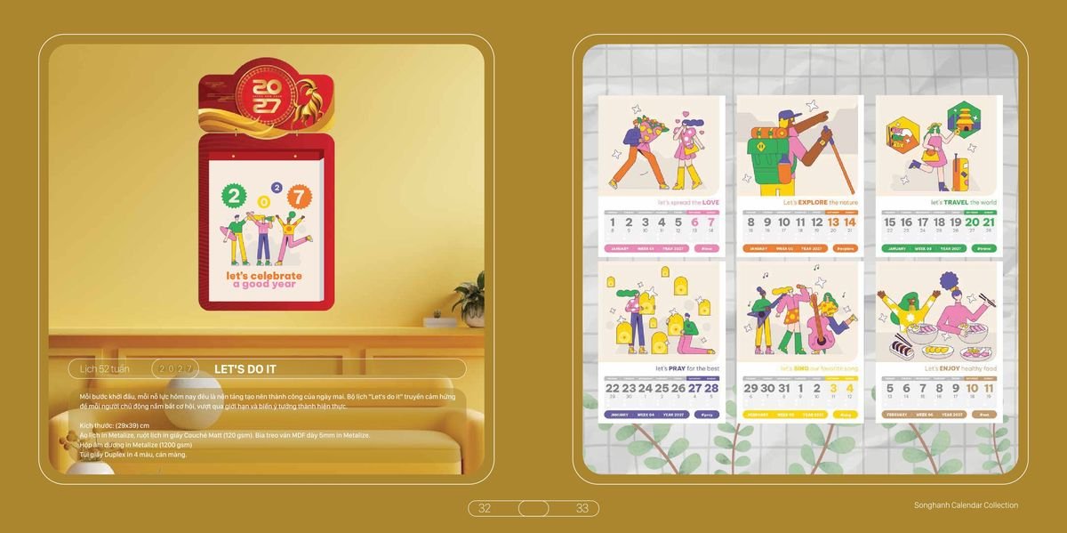 Lịch Bloc Cao Cấp SH 2027 SH11 Quà Tặng Khuyến Mại Kích Cầu Cuối Năm