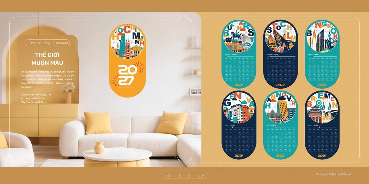 Lịch Bloc Cao Cấp SH 2027 SH24 Quà Tặng Khuyến Mại Kích Cầu Cuối Năm