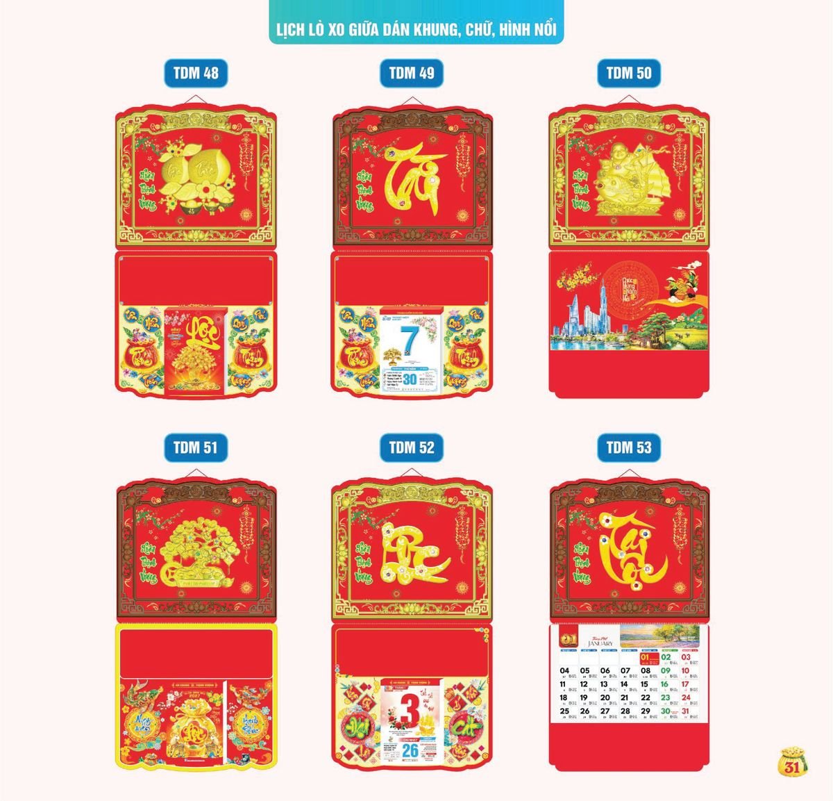 Lịch Bloc Siêu Cực Đại 2027 TDM28 Quà Tặng Khuyến Mại Kích Cầu Cuối Năm