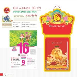 Lịch Bloc Siêu Đại 2027 TD Mẫu TD36 (20 x 30 cm) Quà Tặng Khuyến Mại Kích Cầu Cuối Năm in logo doanh nghiệp quà tặng Tết tại Quà Tặng Khuyến Mại KM